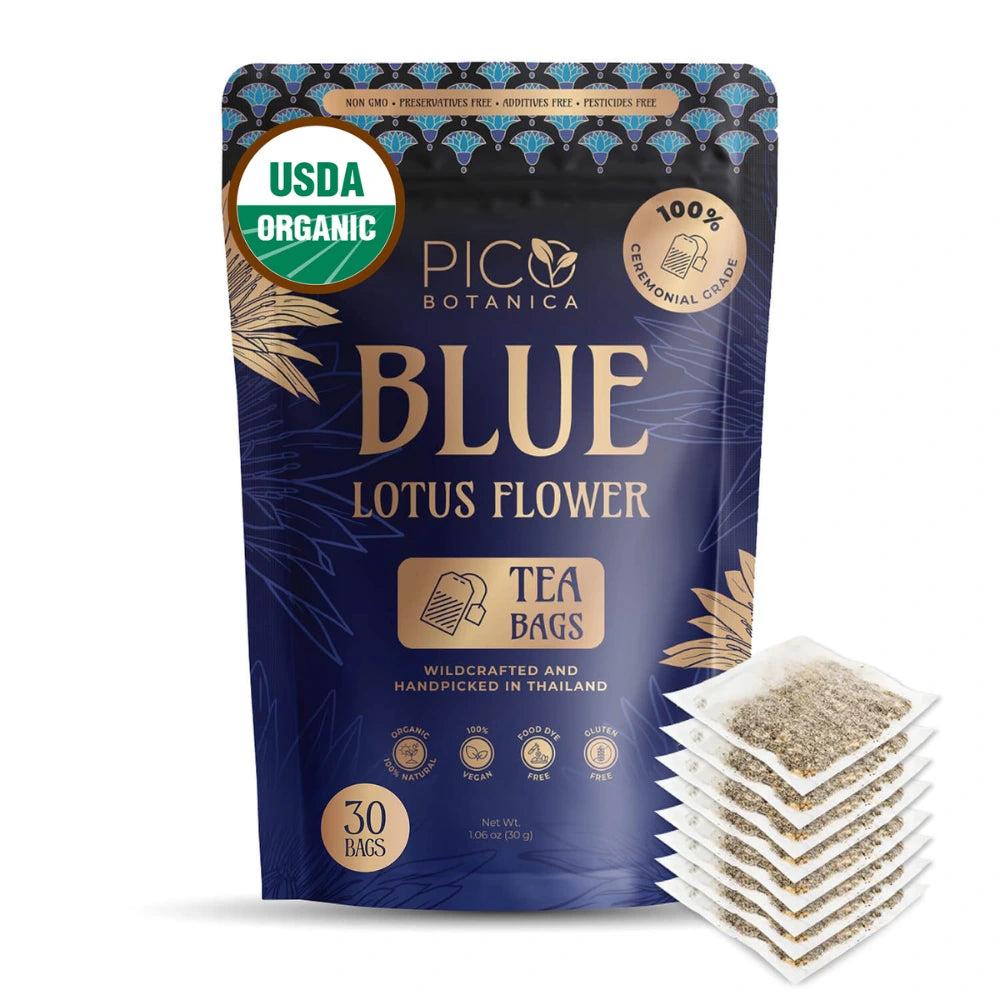 ORGANIC BLUE LOTUS FLOWER TEA BAGS (1g x 30 Bags)